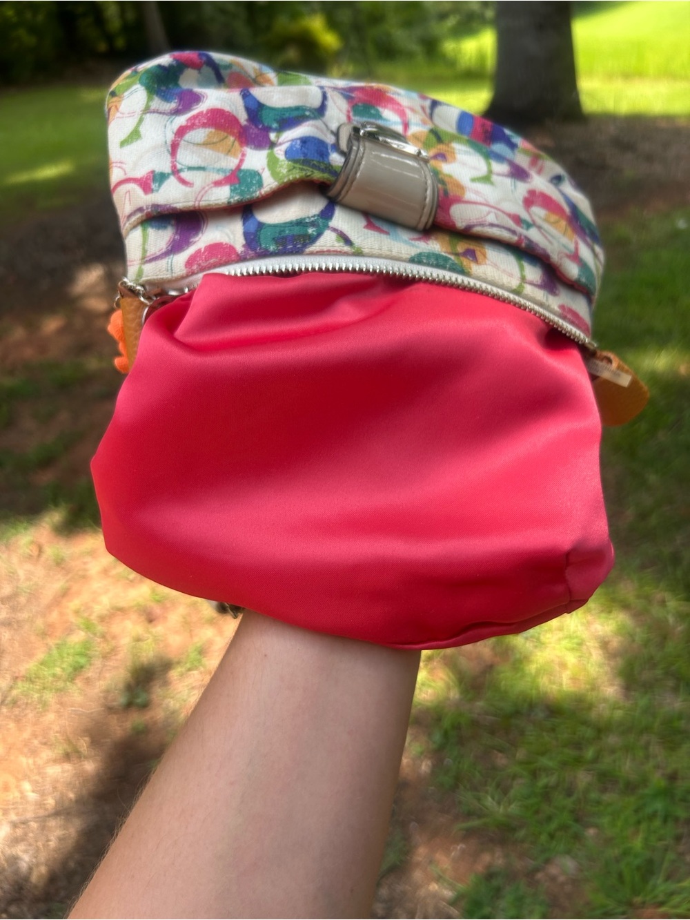 Coach Poppy Multicolor Graffiti Signature Canvas Crossbody Bag | Y2K Art Print - Picture 11 of 14